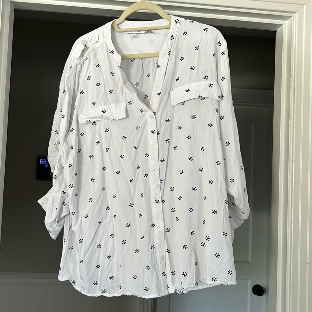 Calvin Klein flower print shirt